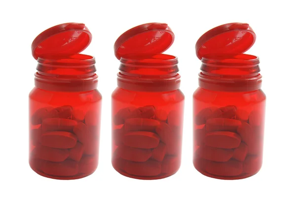 Butelek tabletki — Zdjęcie stockowe
