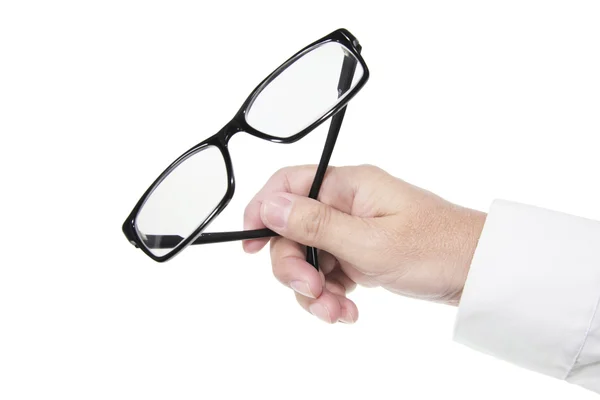 Hand Holding Eyeglasses — Stock Photo, Image