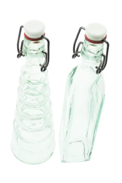 Butelki szklane gorzałkowe — Zdjęcie stockowe