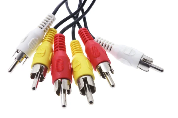 Audio vizuální kabely — Stock fotografie