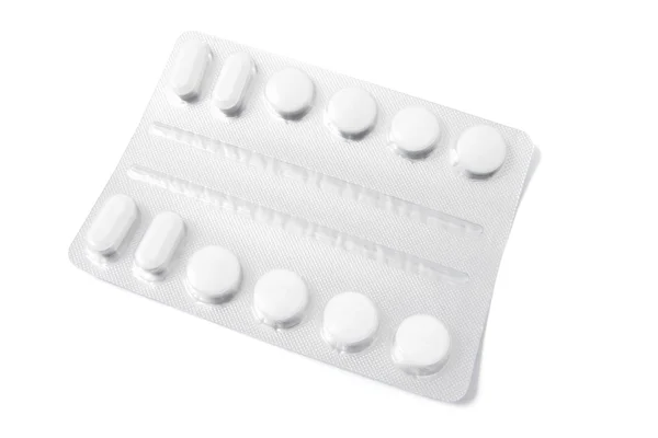 Blisterpack tablety — Stock fotografie