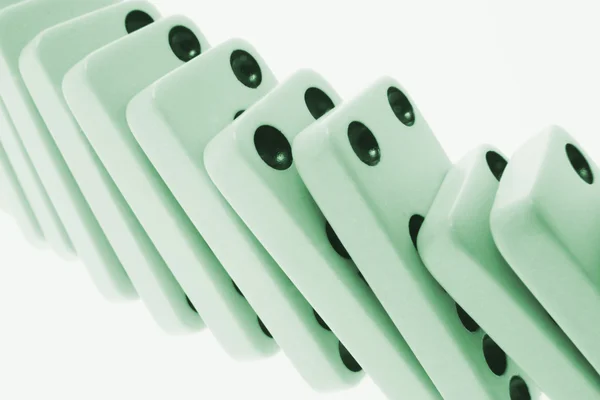 Κοντινό πλάνο dominoe关闭的多米诺玩具 — Φωτογραφία Αρχείου