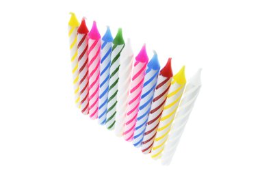 A Row of Birthday Candles clipart