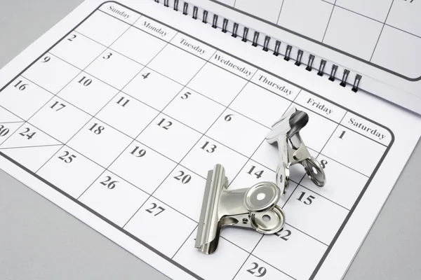 Clip Bulldog sul calendario — Foto Stock