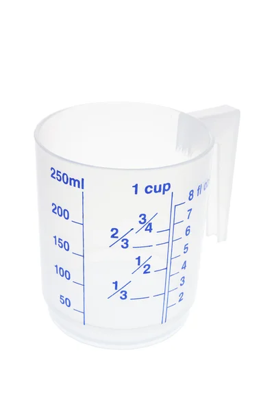 Cupa de măsurare din plastic — Fotografie, imagine de stoc