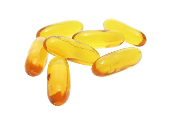 Fish Oil Capsules — Stock Photo, Image