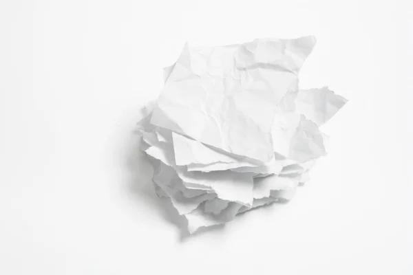 Buruşuk kağıt yığını — Stok fotoğraf