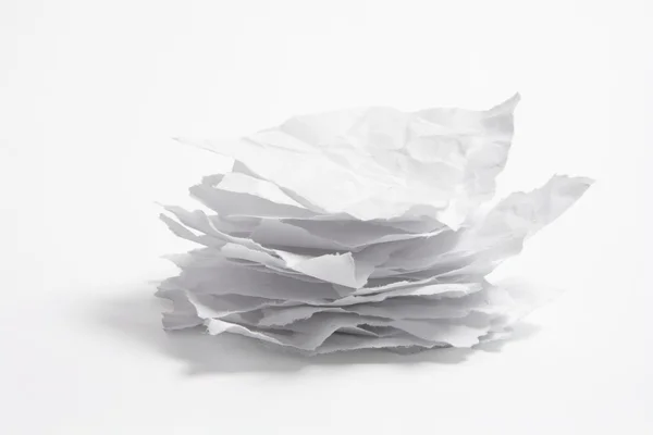 Buruşuk kağıt yığını — Stok fotoğraf
