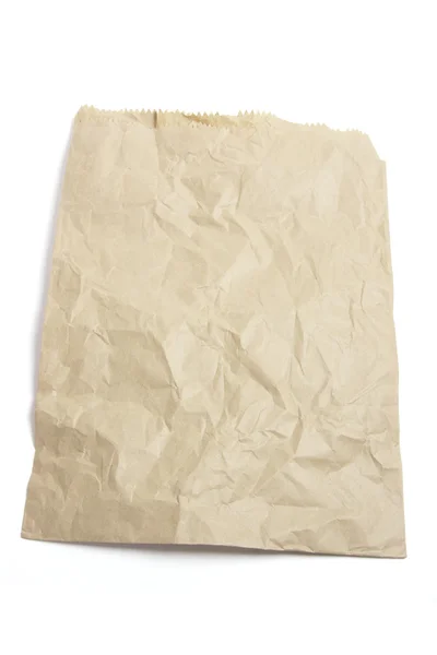구겨진된 갈색 종이 봉지 — 스톡 사진