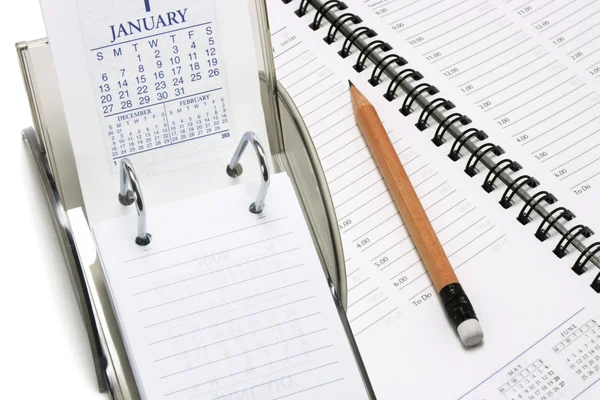 Calendario de escritorio y planificador —  Fotos de Stock