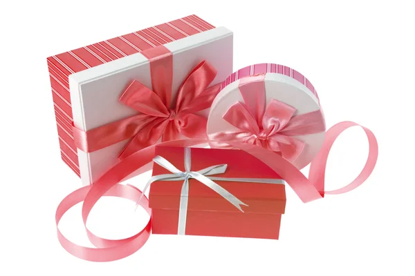 Cajas de regalo y cinta — Foto de Stock