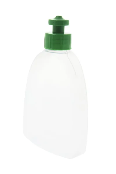 Пластиковая жидкостная бутылка — стоковое фото