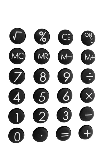 Toetsen van de rekenmachine — Stockfoto