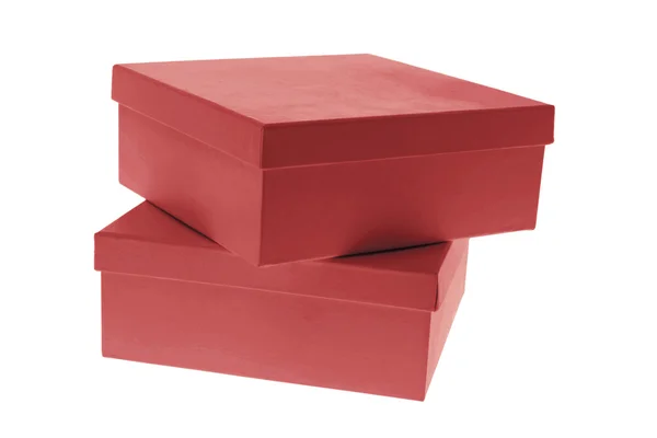 Czerwone pudełka — Zdjęcie stockowe