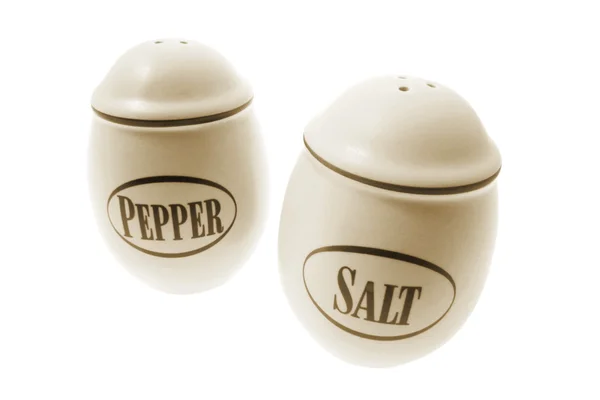 Agitatori di sale e pepe — Foto Stock