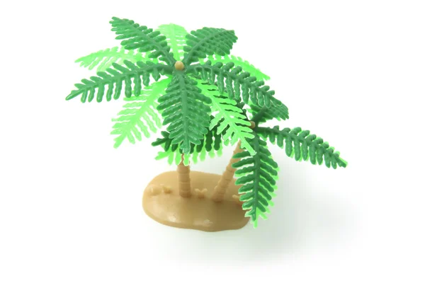 Árvore de plástico miniatura — Fotografia de Stock