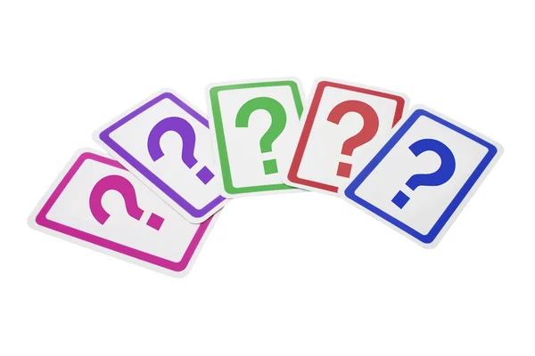 Question Mark Cards — Stock Photo, Image