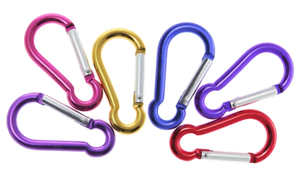 Interlocking Carabiner Hooks — Stock Photo, Image