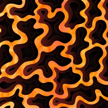 Abstract Molten Lava clipart