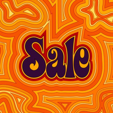 Groovy Sale - Warm clipart