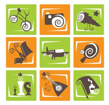 Activity signs clipart