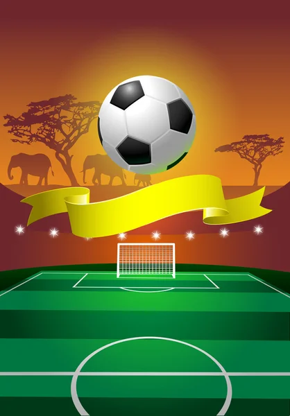 Pole do piłki nożnej — Wektor stockowy