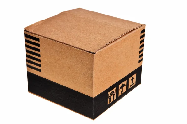 Caja de cartón marrón . — Foto de Stock