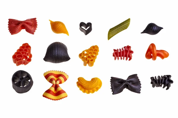 Italiaanse kleurrijke pasta. — Stockfoto