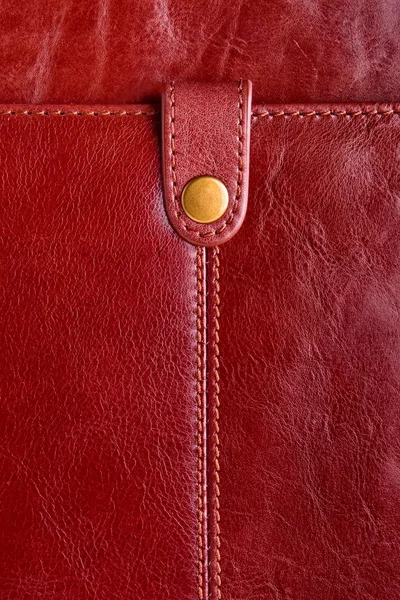 Kožená taška closeup. — Stock fotografie