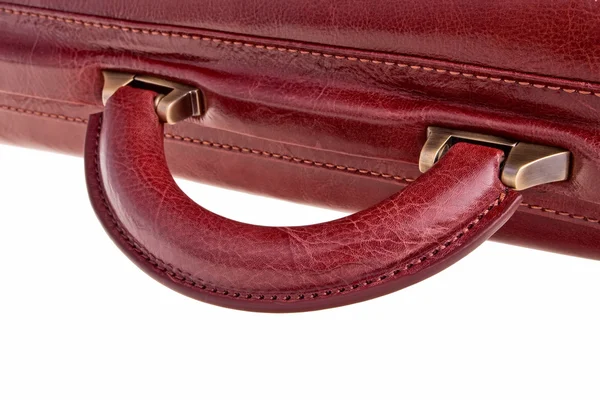 Leather bag handle. — Stock Photo, Image
