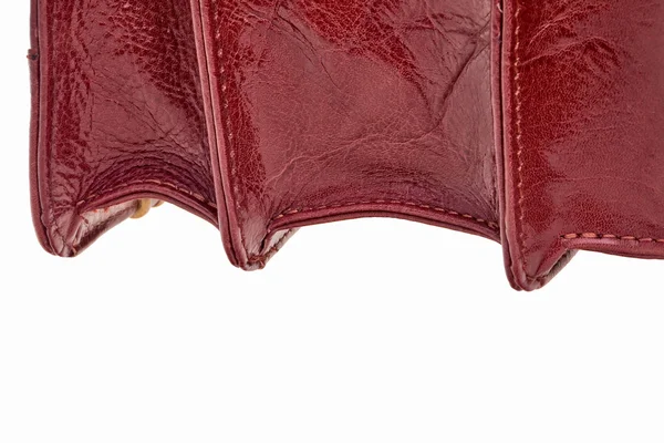 Кожаный портфель вид сбоку . — стоковое фото