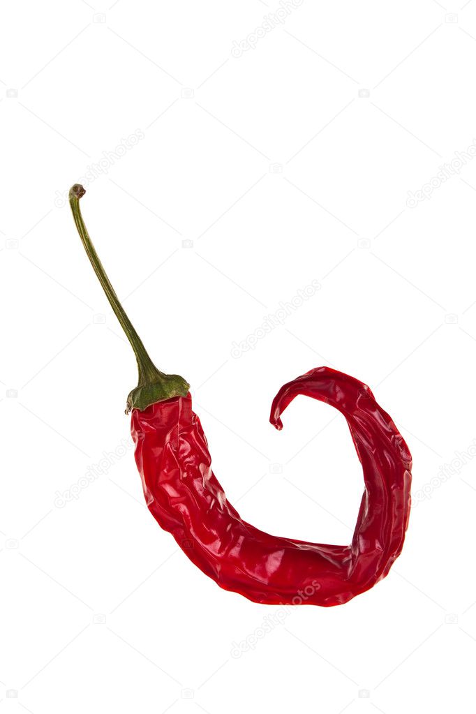 Wilted red hot chilli pepper.