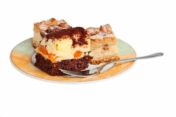 Apple and orange cakes. — Stock Photo, Image