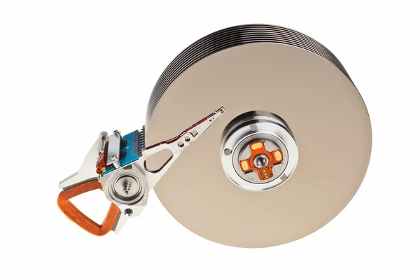 Жесткий диск компьютера - внутренние части . — стоковое фото