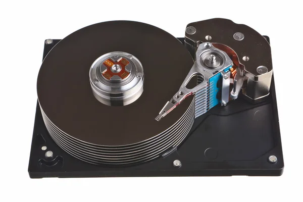 Pevný disk počítače - vnitřní části. — Stock fotografie