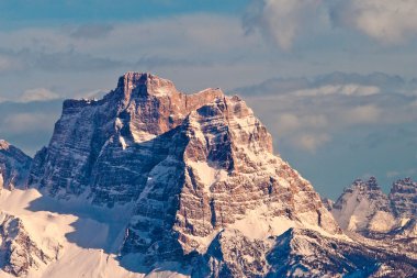 Pelmo mountain, Dolomites, Italy. clipart