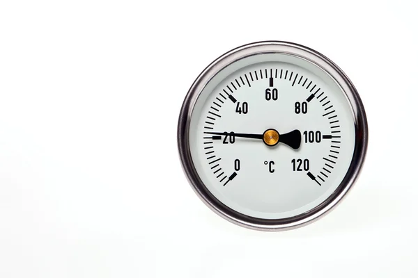 stock image A circular thermometer.