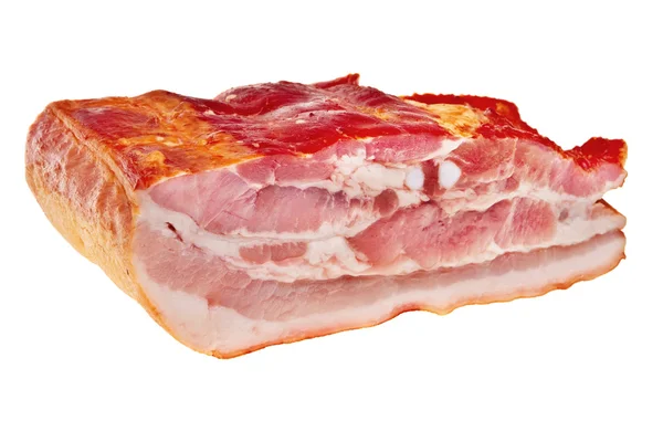 Rökt bacon bit. — Stockfoto