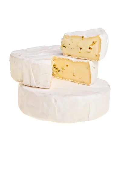 Yığılmış camembert peyniri. — Stok fotoğraf
