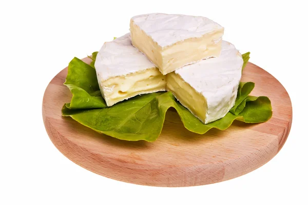 Yuvarlak camembert peyniri. — Stok fotoğraf