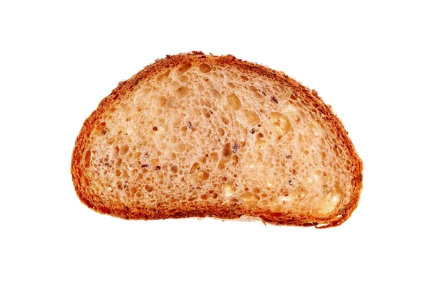 Plátek celozrnného chleba. — Stock fotografie