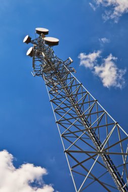 Telecommunication tower. clipart