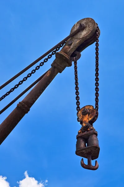 Old rusty crane arm. — Stock Photo, Image