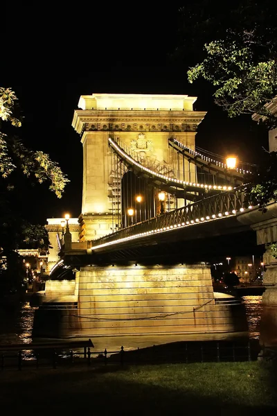 Budapeste Chain Bridge . — Fotografia de Stock