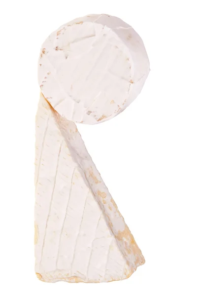 Ronde en driehoek camembert kaas . — Stockfoto