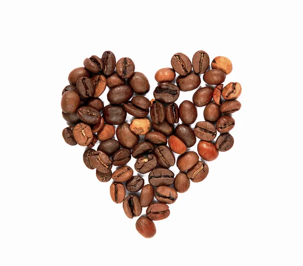 stock image Coffee beans heart