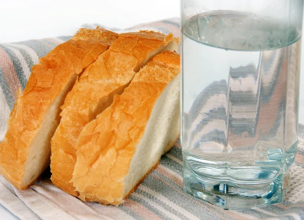 Chléb a voda — Stock fotografie