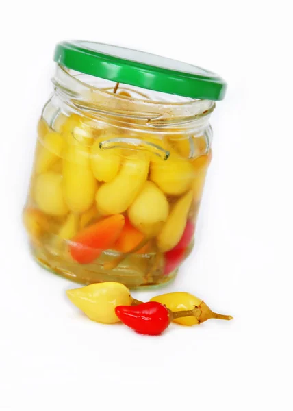 Hot peppers preserves — Stock Image Hot peppers preserves Stock Image