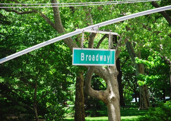 Broadway teken in new york — Stockfoto