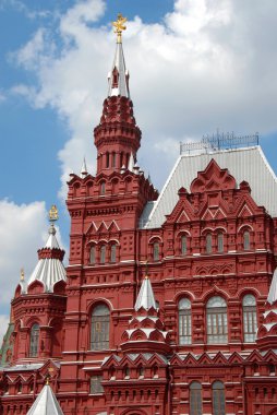 Historical Museum on Red Square in M clipart